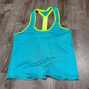 SO Blue and Yellow Racerback Tank Top